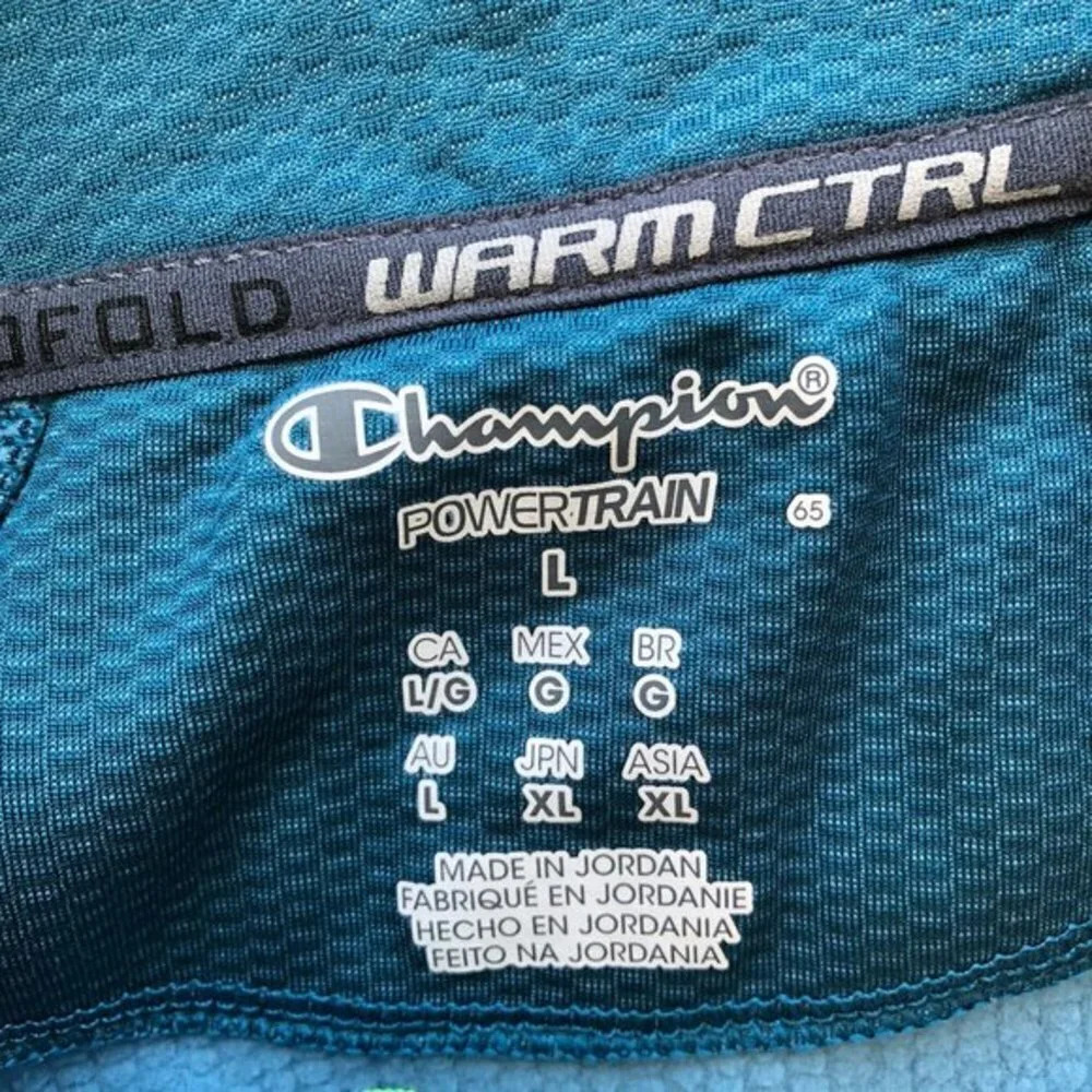 Champion Blue Half Zip Performance Jacket L - Picture 5 of 5